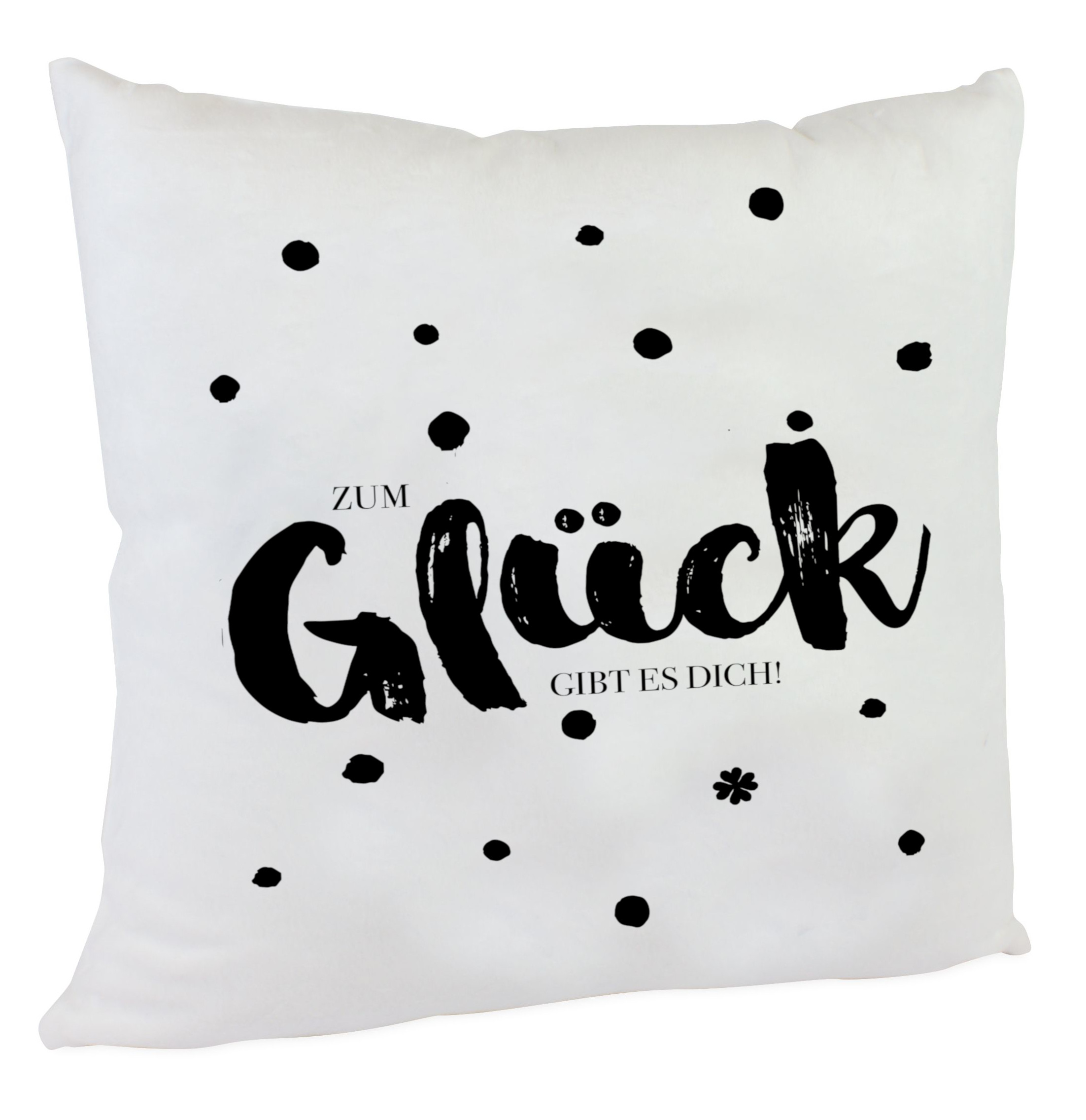 Kissen Spruch Zum Glück gibt es dich