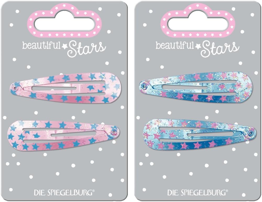 Die Spiegelburg Haarspangen Beautiful Stars – 4 Glitzer-Haarclips