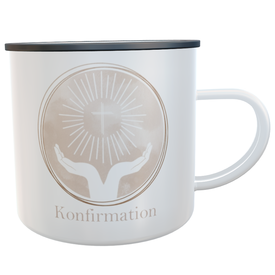 Emaille-Tasse Konfirmation