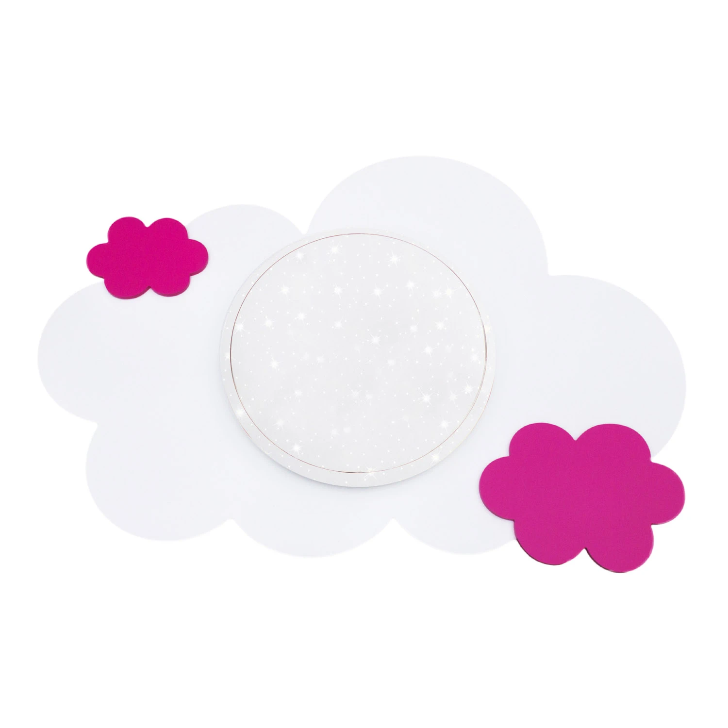 Elobra Deckenleuchte Wolke Starlight pink/weiß