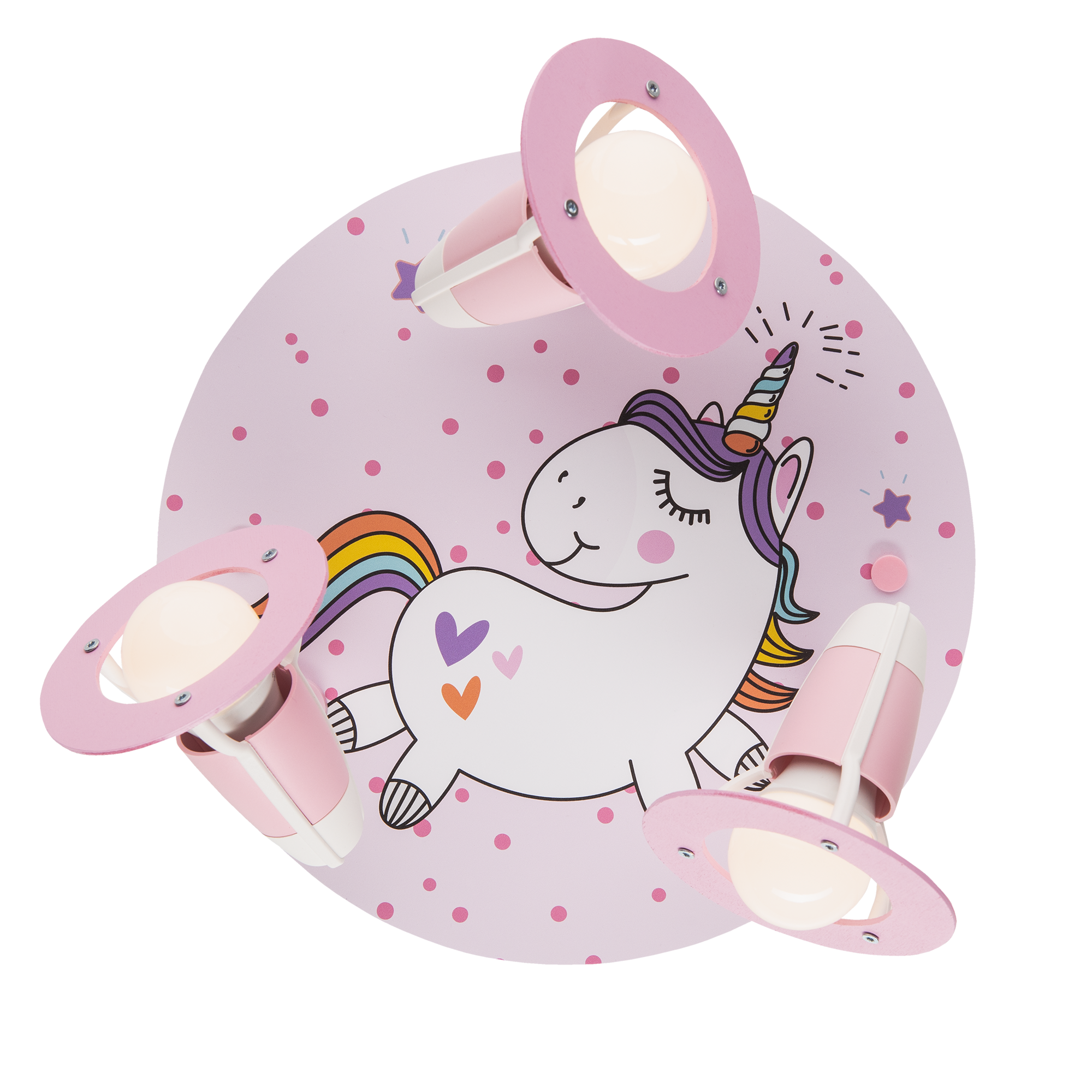 Elobra Deckenstrahler Einhorn Babsi rosa