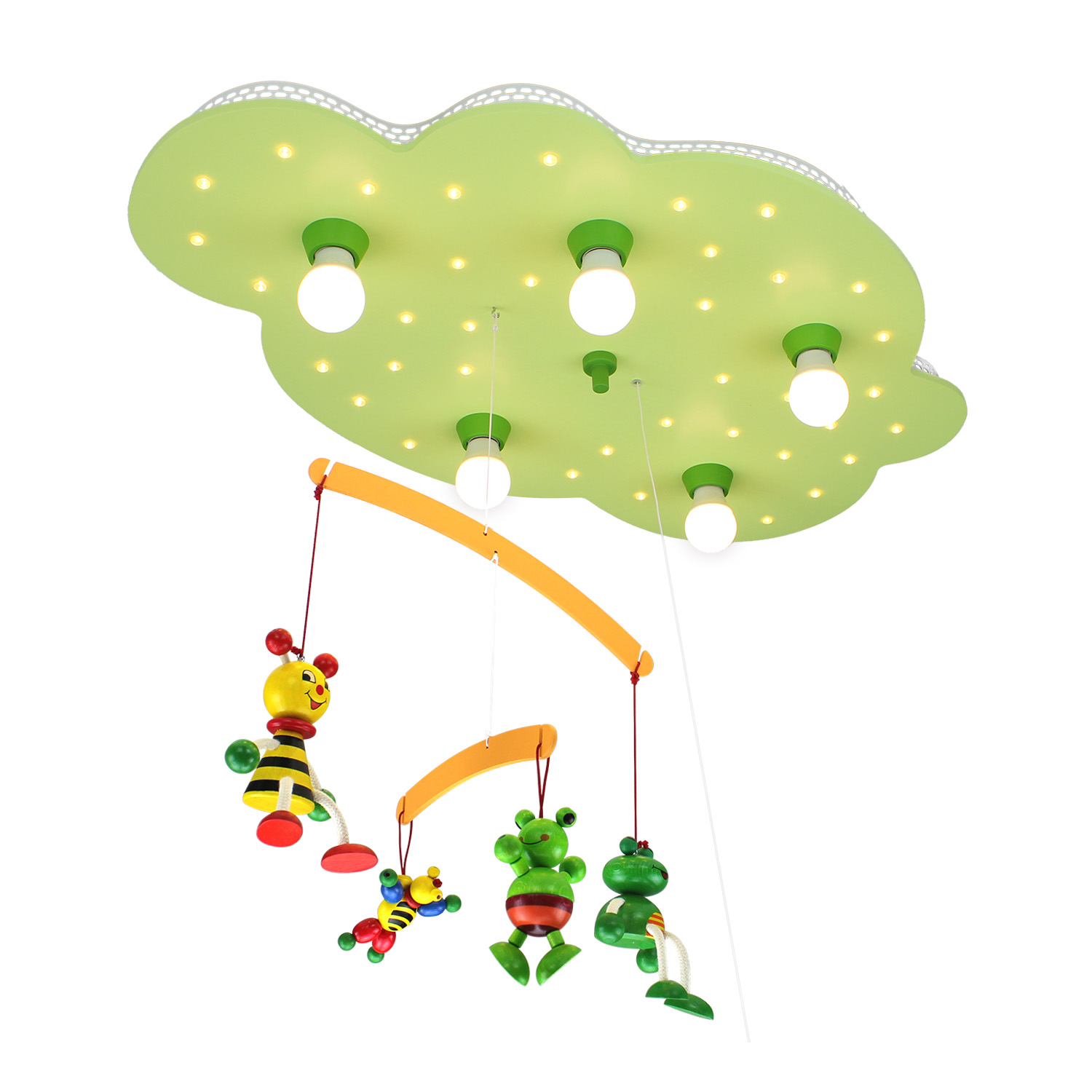 Elobra Deckenleuchte Mobile Frosch und Biene