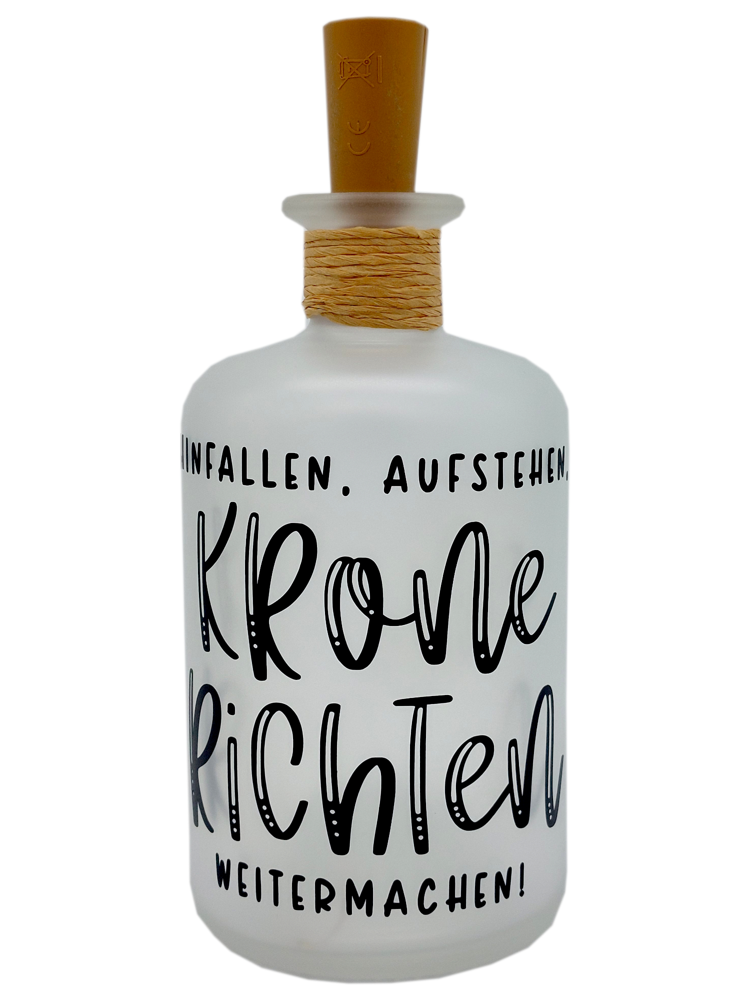LED-Leuchtflasche Geschenk Krone richten