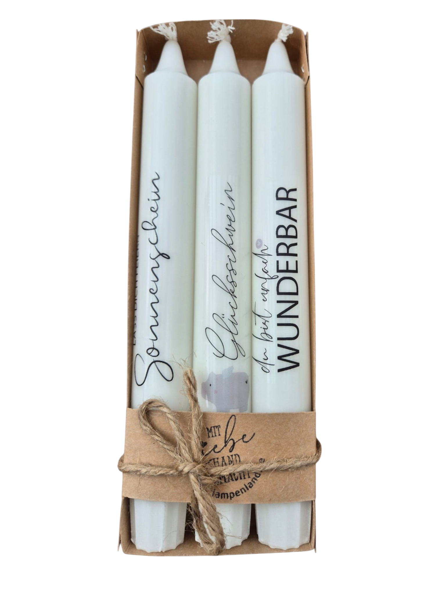 Geburtstagskerzen Geschenkset – Glücksschwein