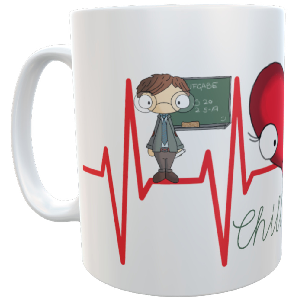 Tasse Lehrer chill mal Kaffetasse