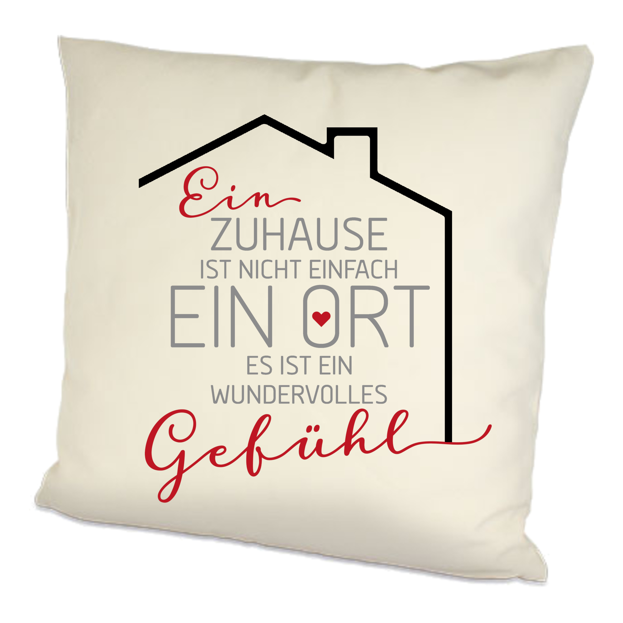 Leinenkissen Zuhause Einweihung