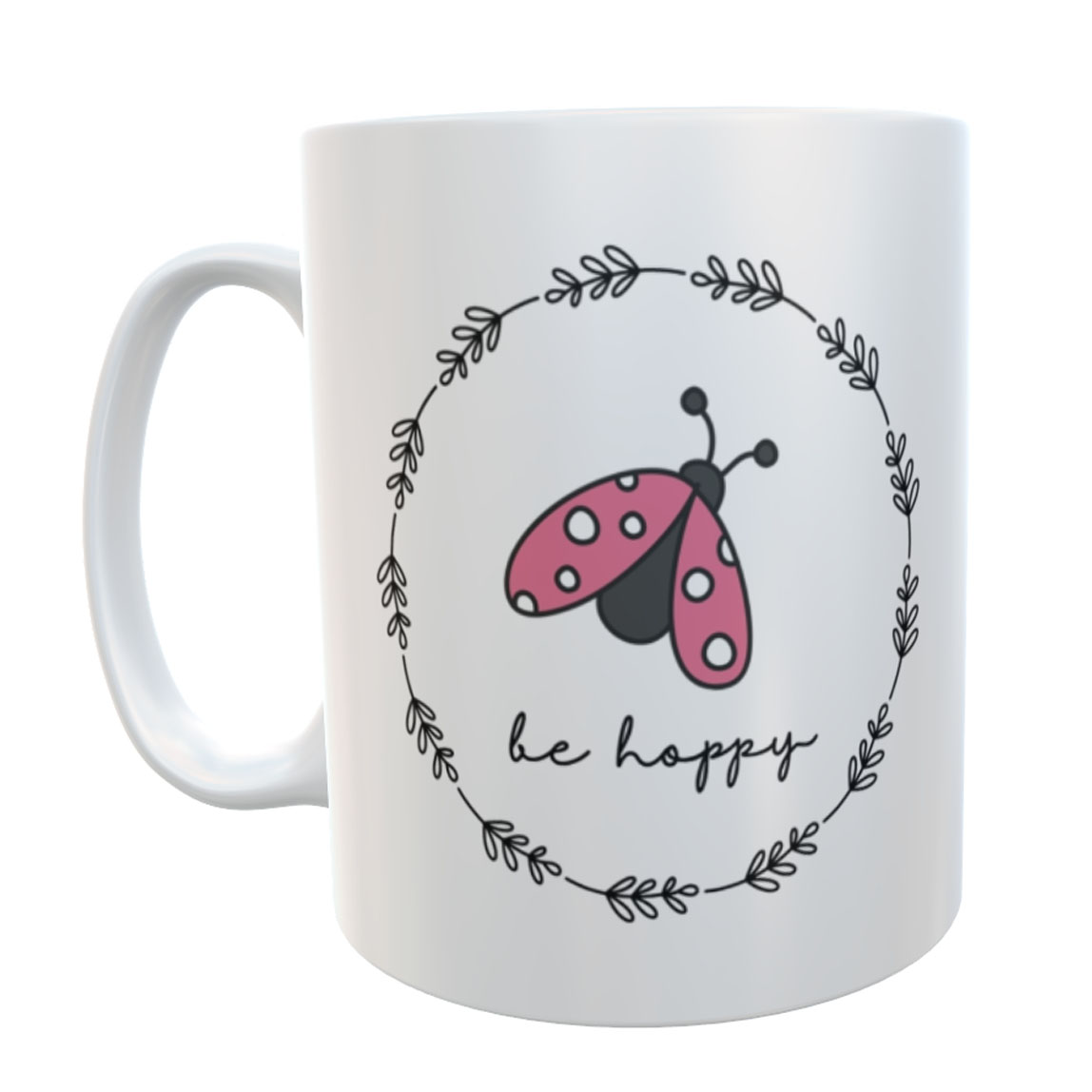 Tasse Marinkäfer Spruch be happy