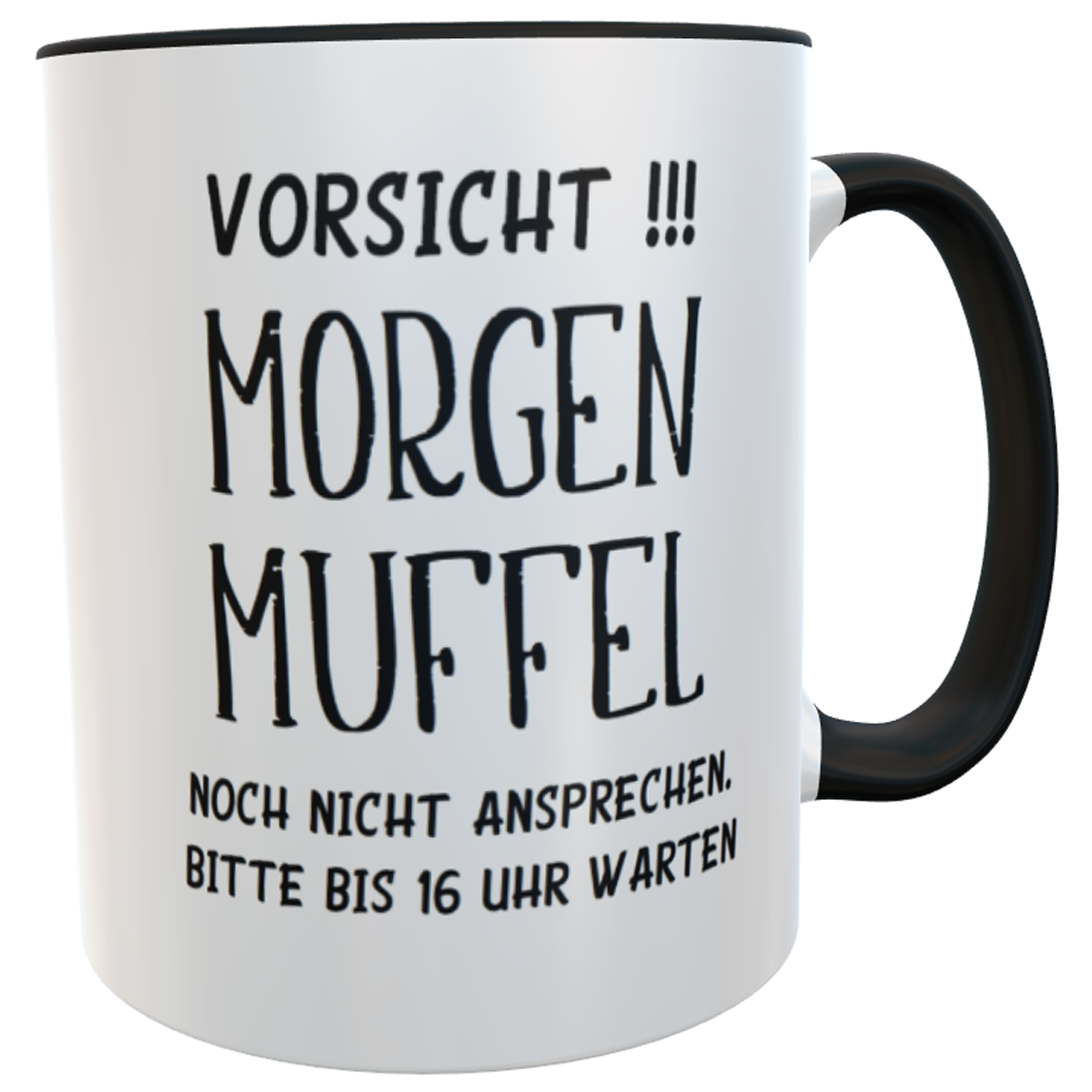 Kaffeetasse für Morgenmuffel | Bürotasse | Sprüchetasse