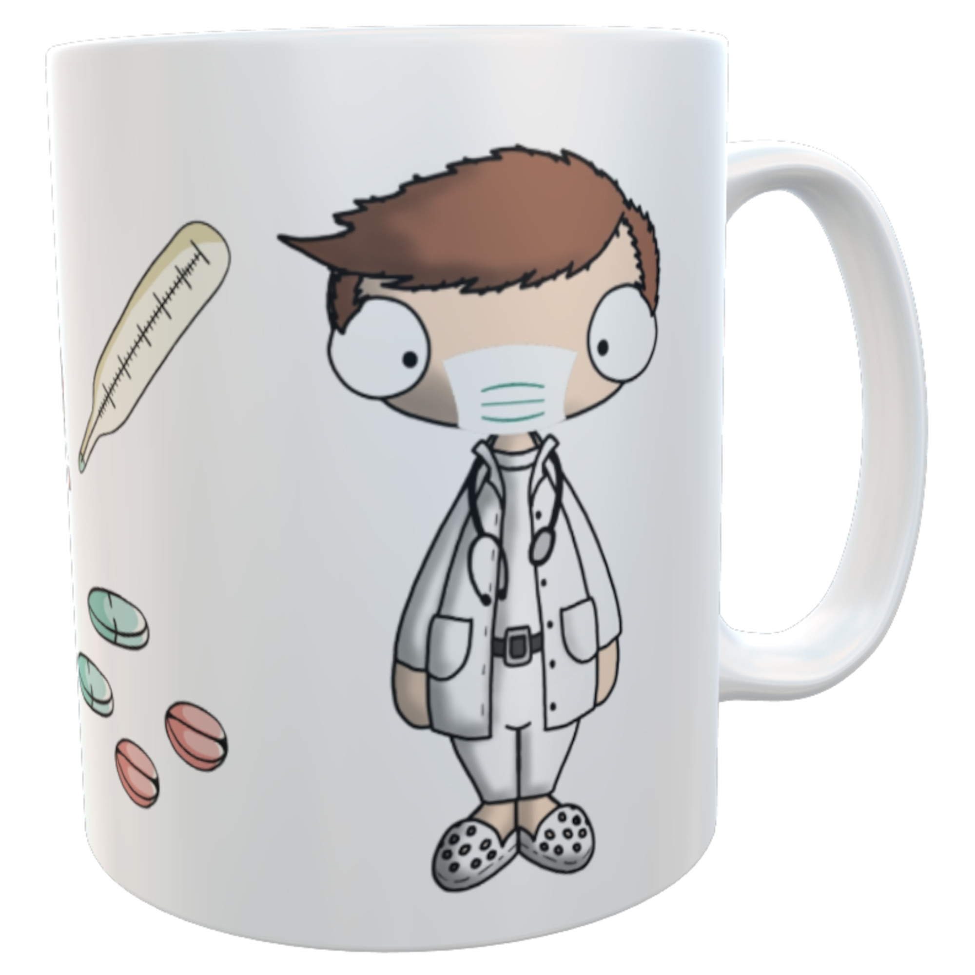 Tasse Arzt mit Namen Dankeschön