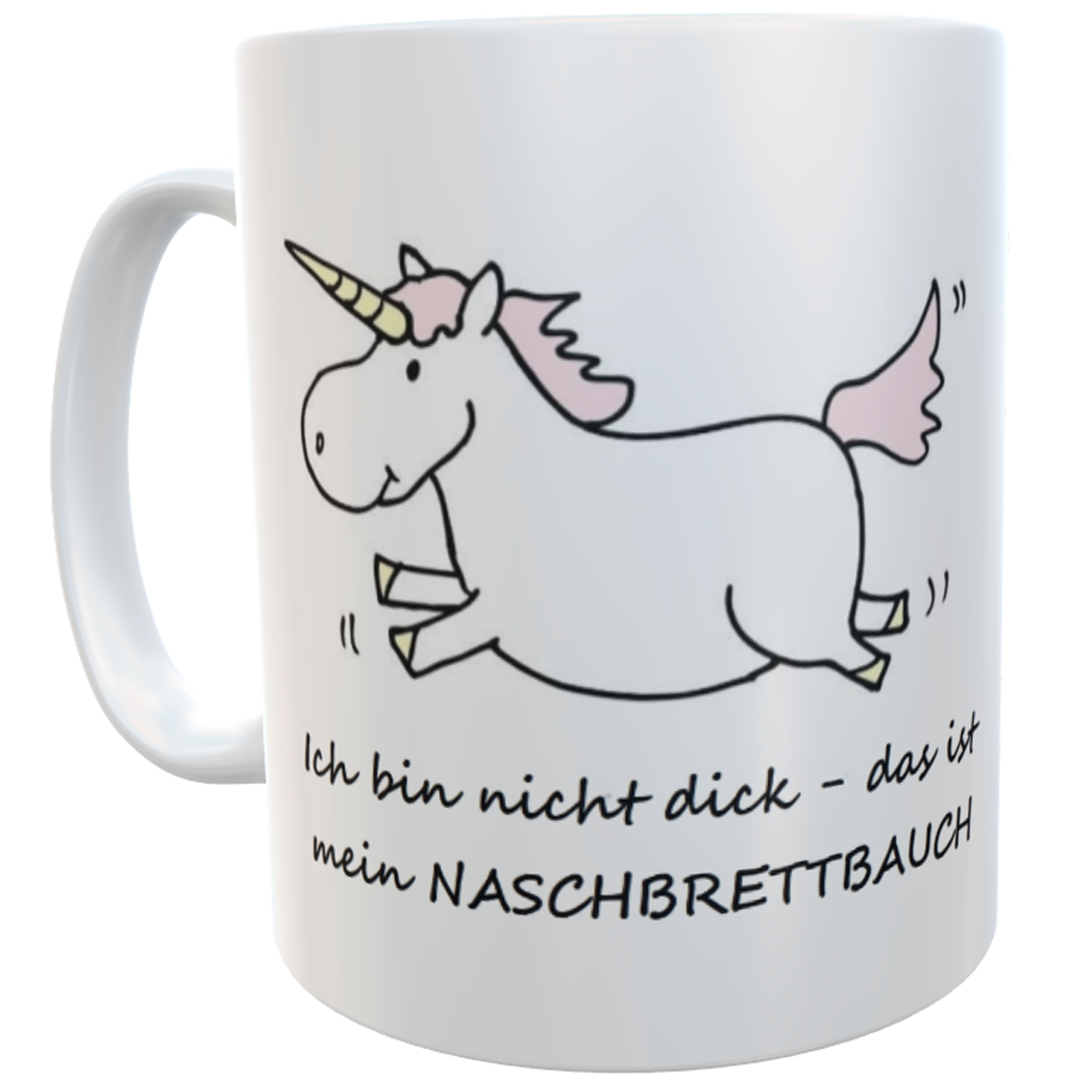 Einhorn-Tasse Pummel Naschbrettbauch