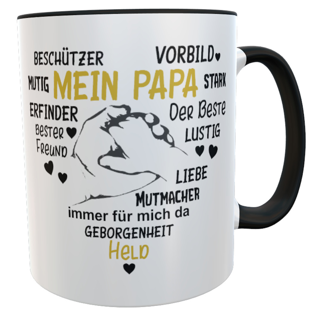 Tasse Vatertag mein Papa Held