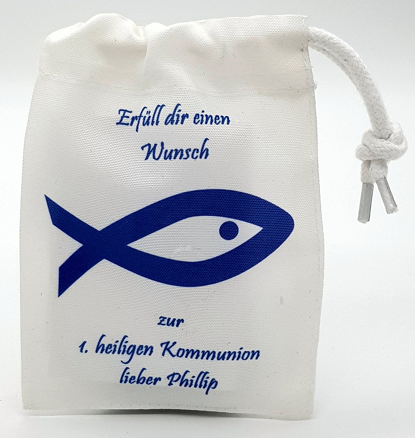 Geschenkverpackung für Geld Fisch Kommunion