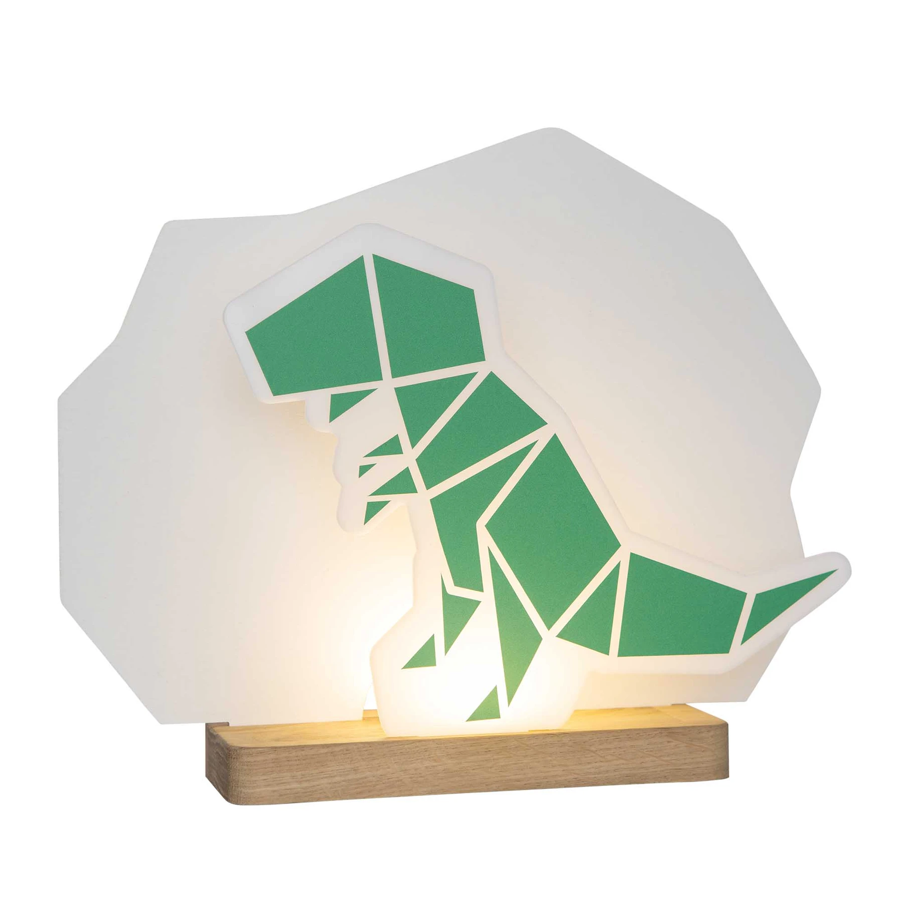Elobra Tischleuchte Dinopoly T-Rex grün LED