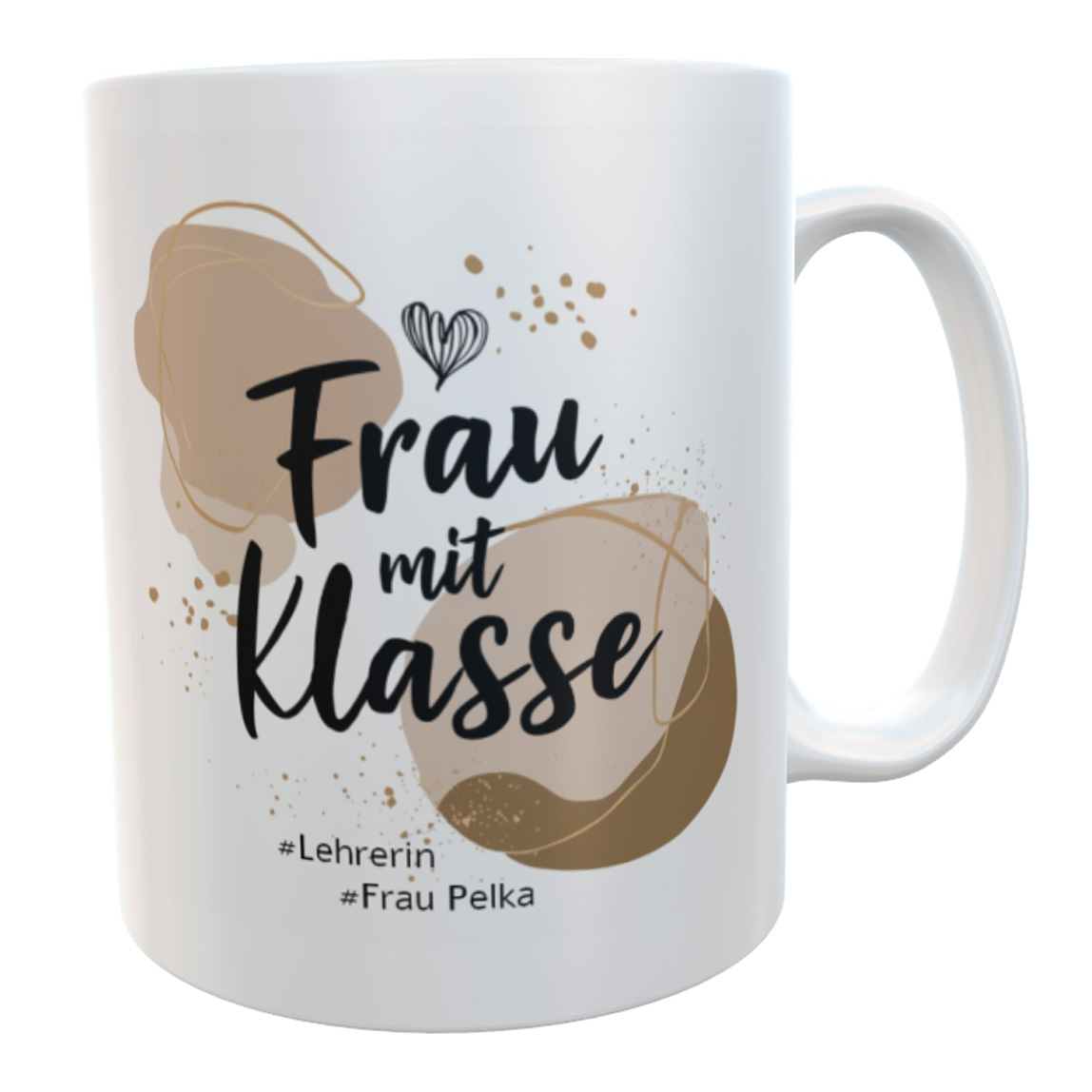 personalisierte Tasse Lehrerin Spruch Frau mit Klasse Geschenk