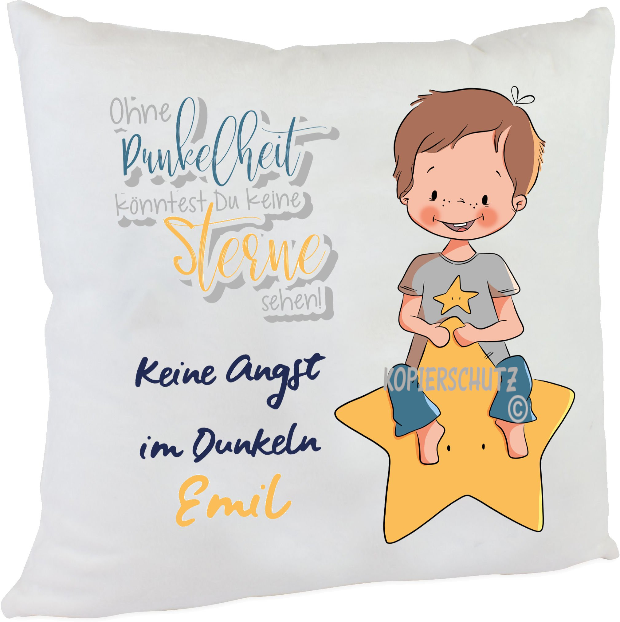 Personalisiertes Kuschelkissen Sternenreiter emmapünktchen mit Wunschname