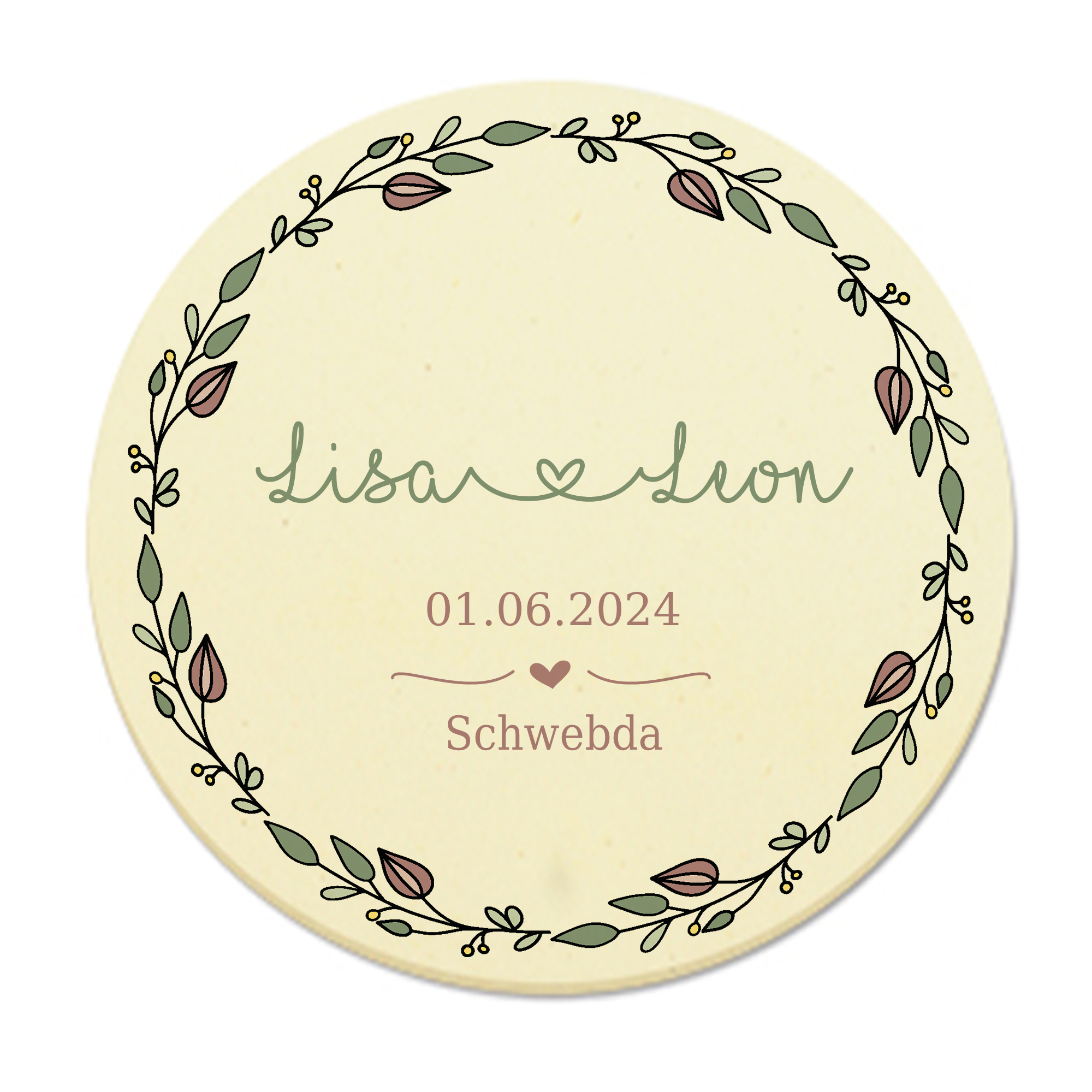 Holzschild Hochzeit