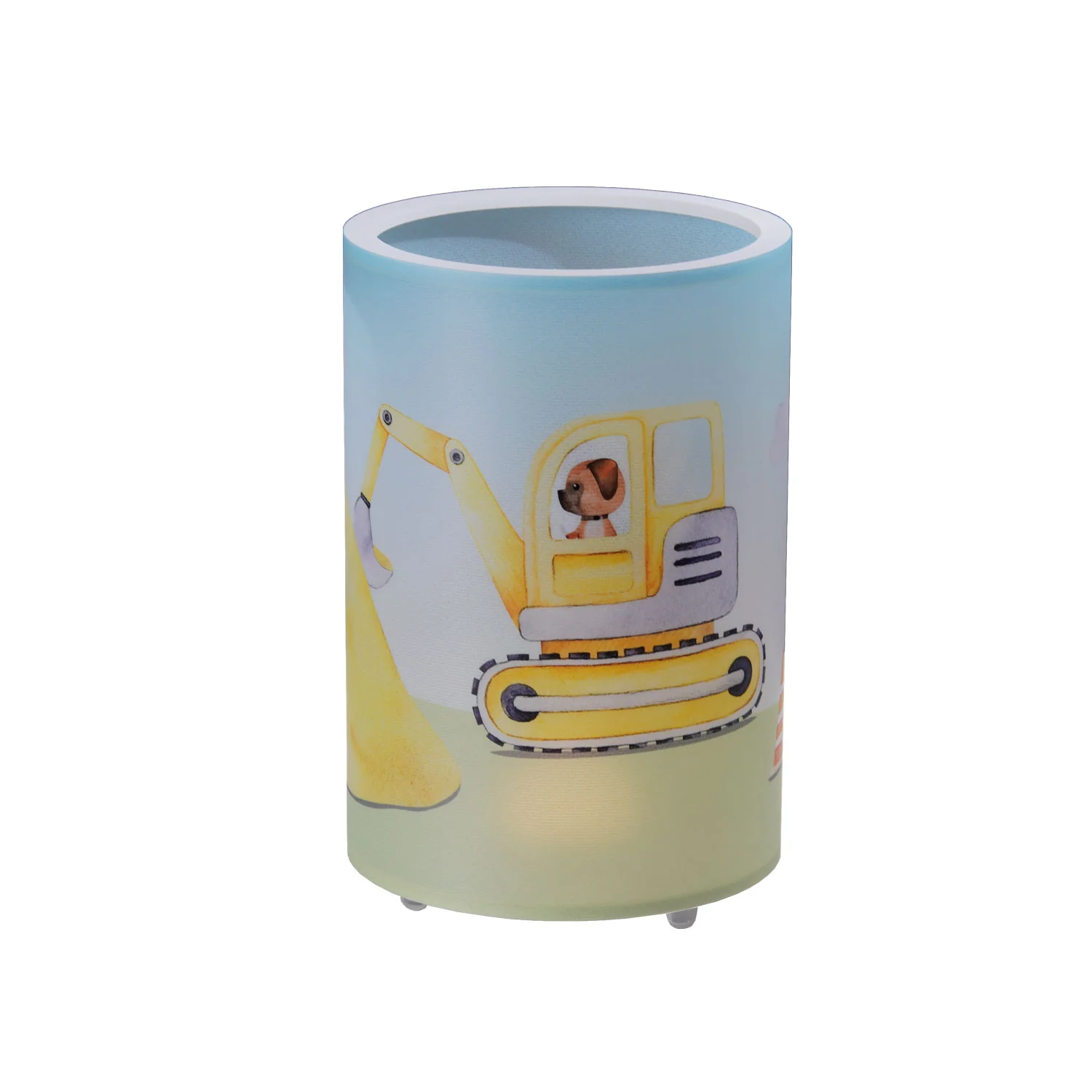 Elobra Kinder Tischlampe Bagger Baustelle