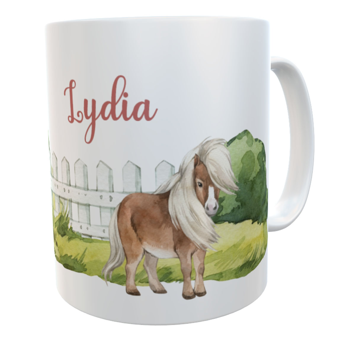 Tasse Ponyhof mit Namen Shetlandpony