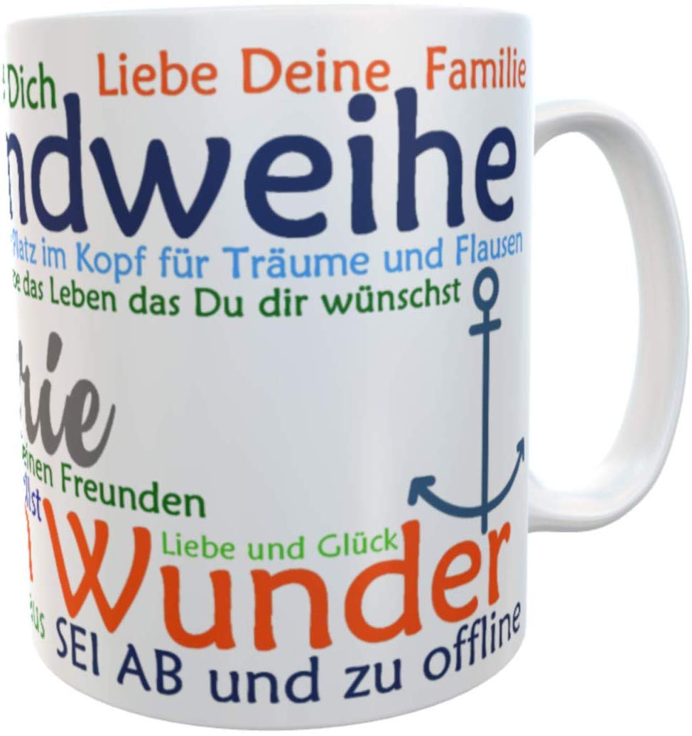 Tasse Jugendweihe Sprüche mit Name inkl. Geschenk-Verpackung