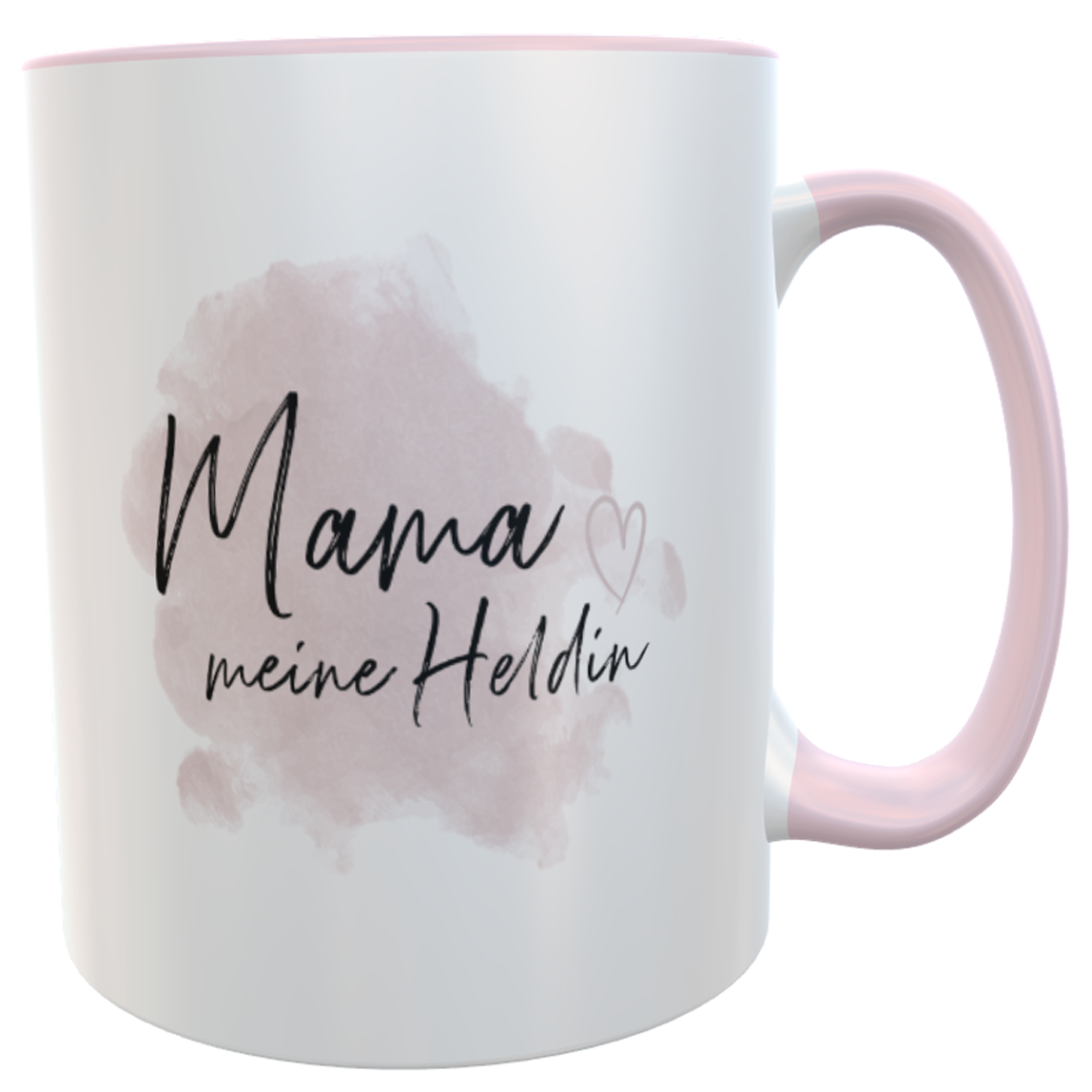 Kaffeetasse Mama Spruch Mama meine Heldin rosa