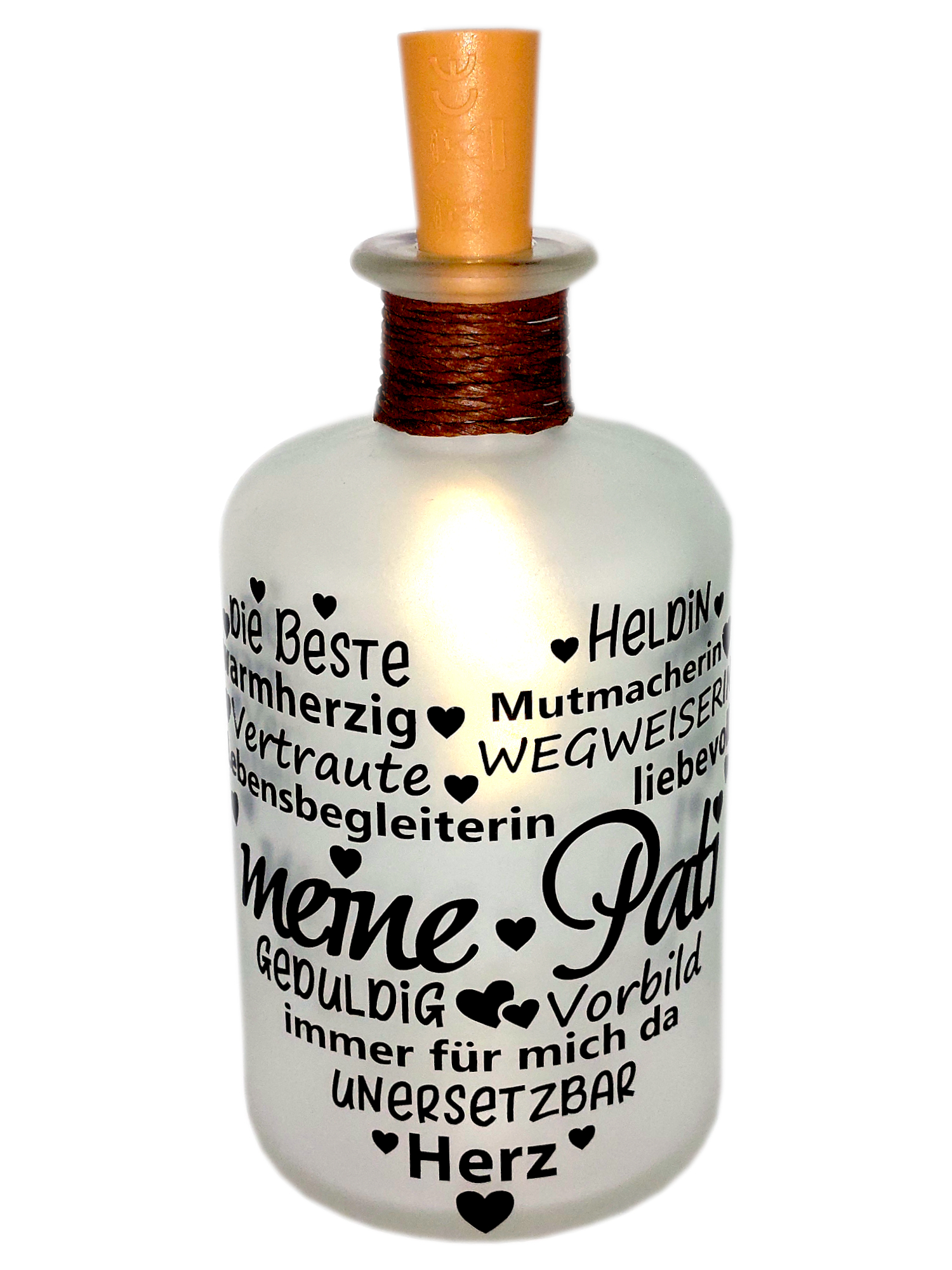 LED-Leuchtflasche beste Pati Geschenk Geschenkflasche