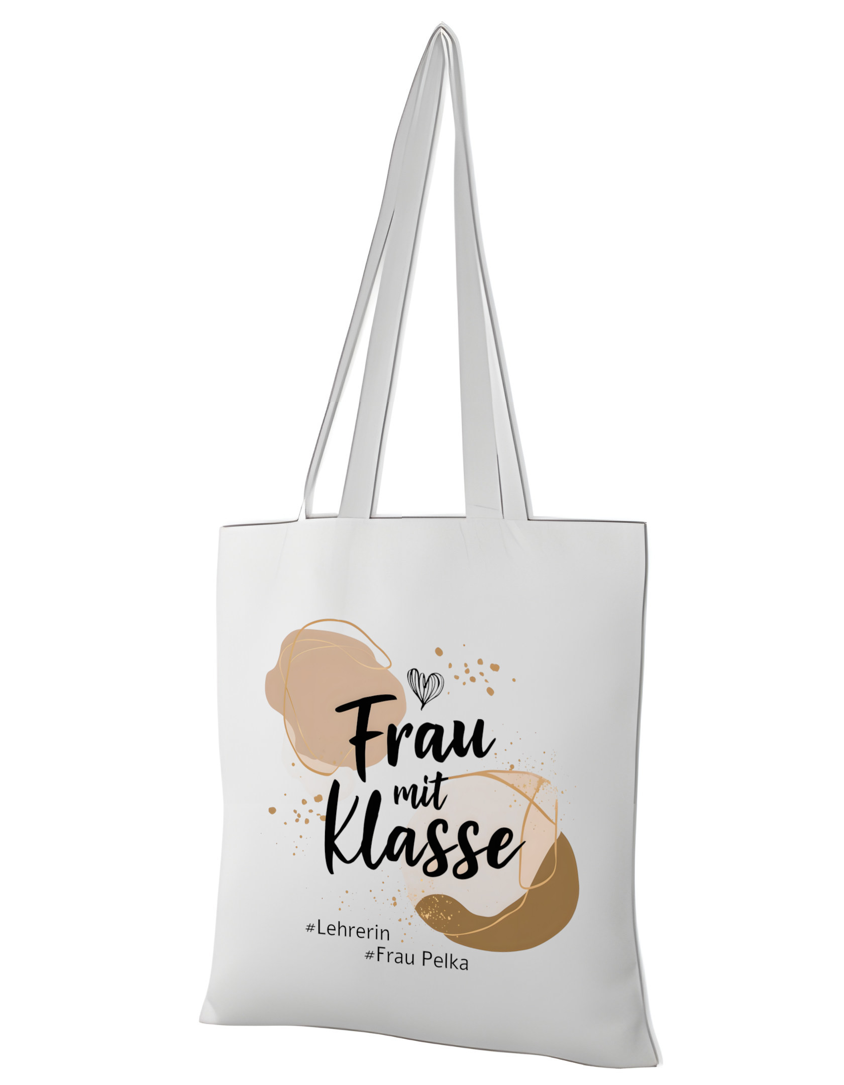 personaliseierte Lehrerin Umhängetasche "Frau mit Klasse" – Vielseitig, Umweltfreundlich und Trendy