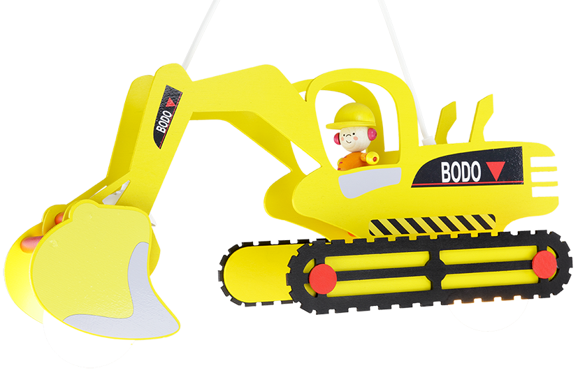 Kinderlampe Bagger mit Bodo