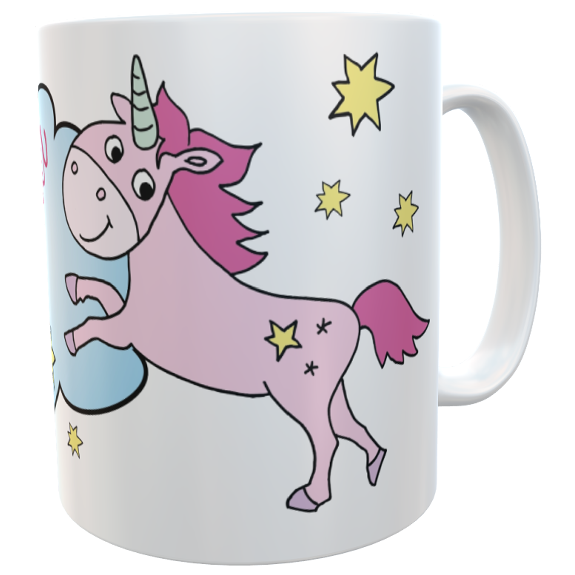 Namenstasse Einhorn - personalisierte Kindertasse