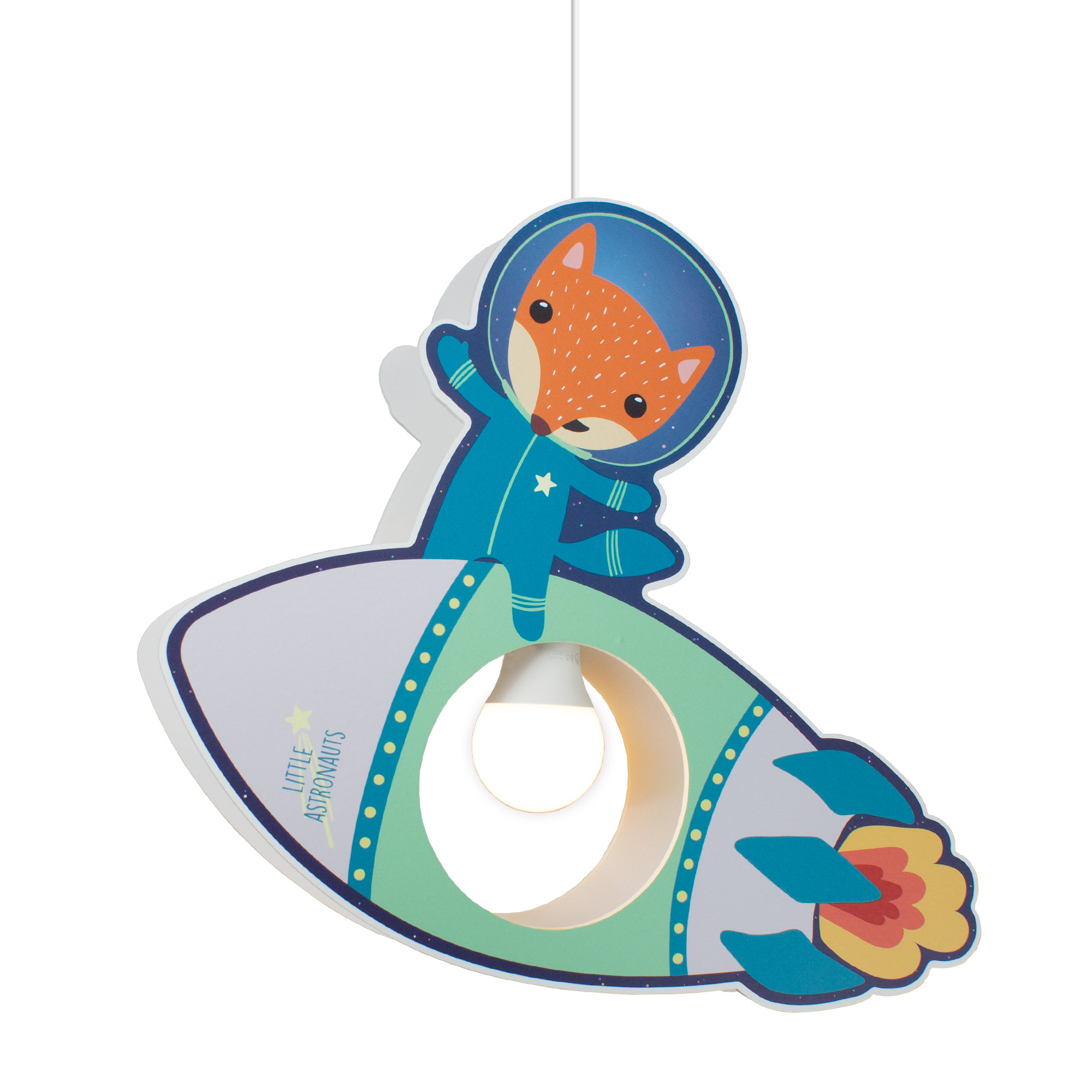 Elobra Pendellampe Fuchs Rakete Little Astronauts