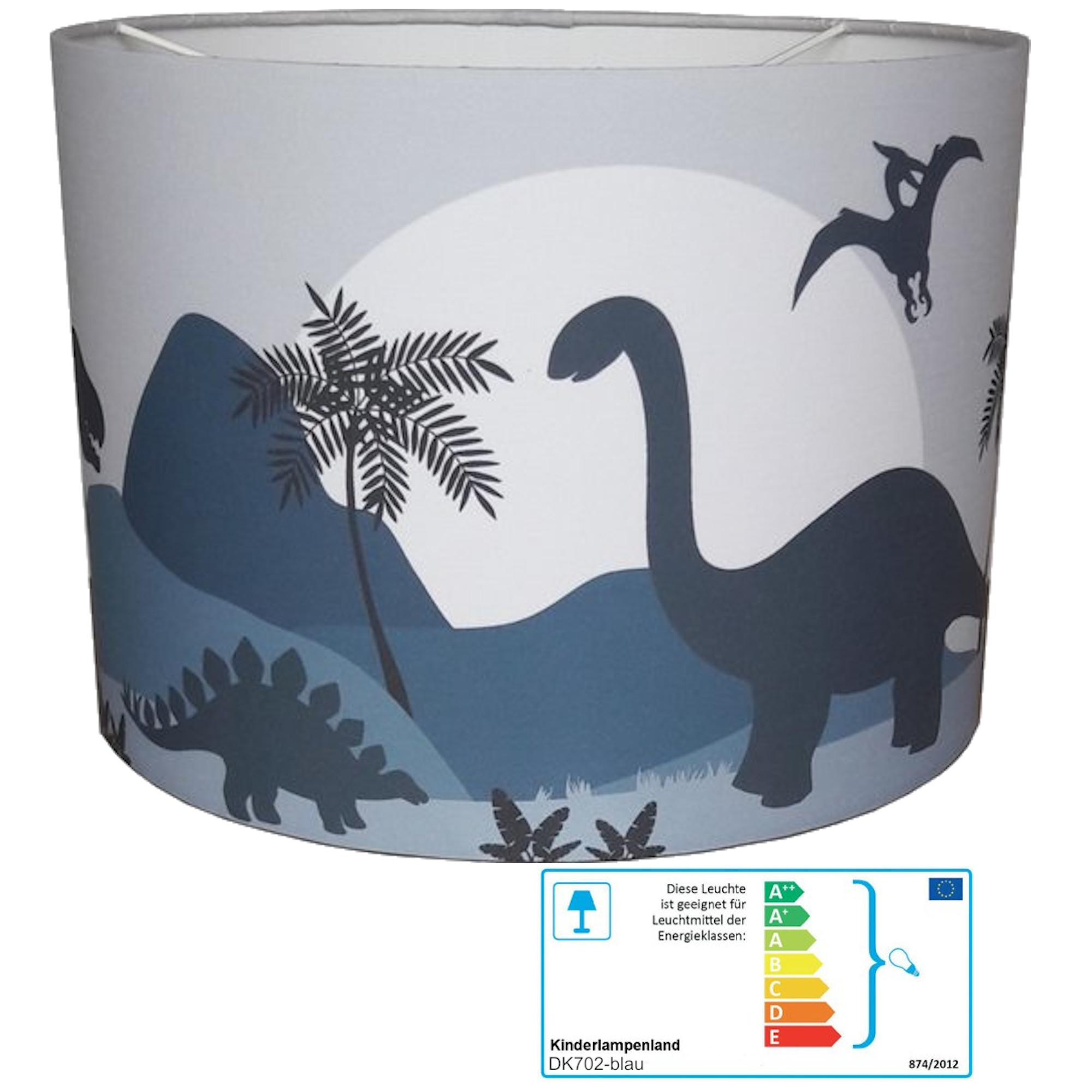 Kinderzimmerlampe Dino blau