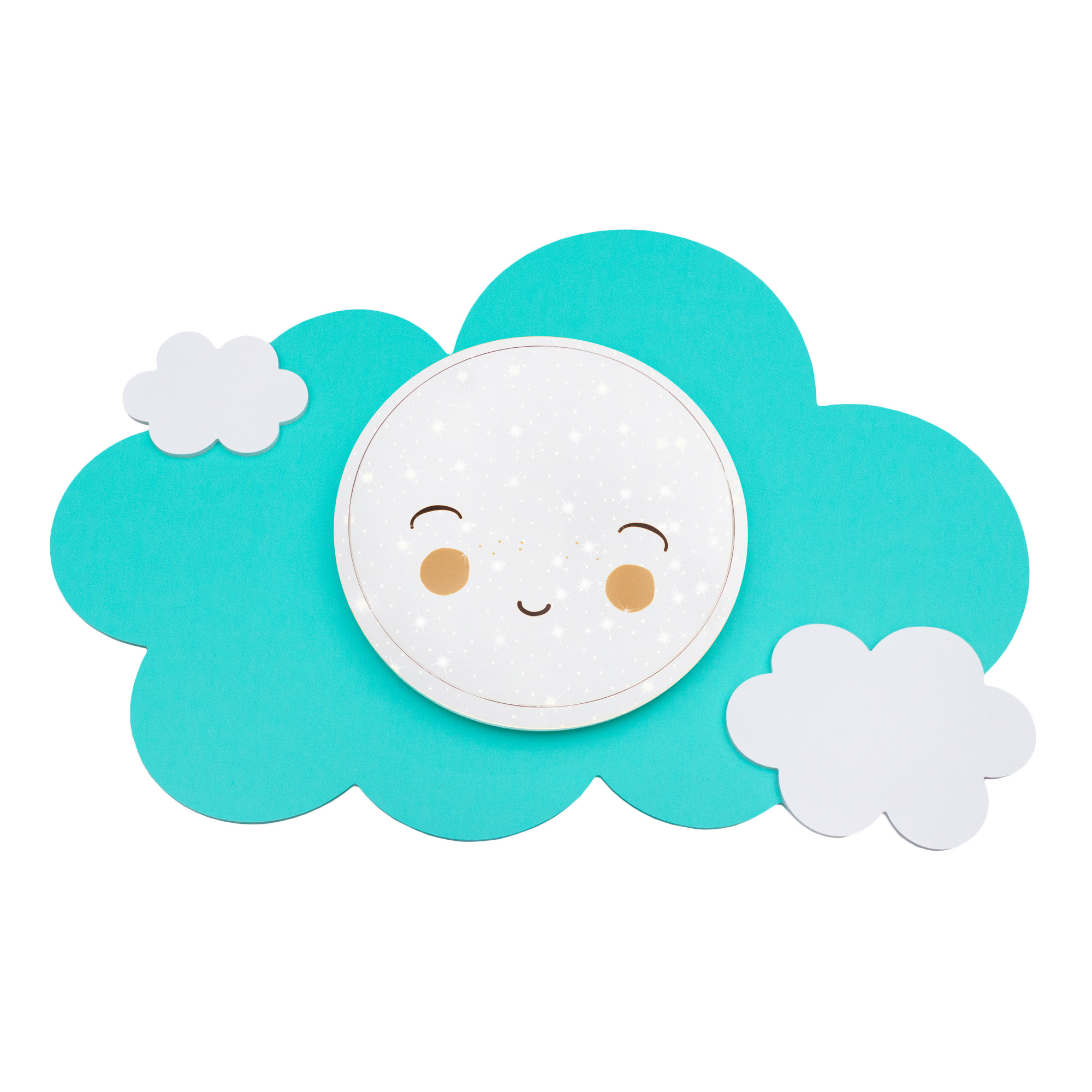 Elobra Deckenleuchte Wolke Starlight Smile türkis