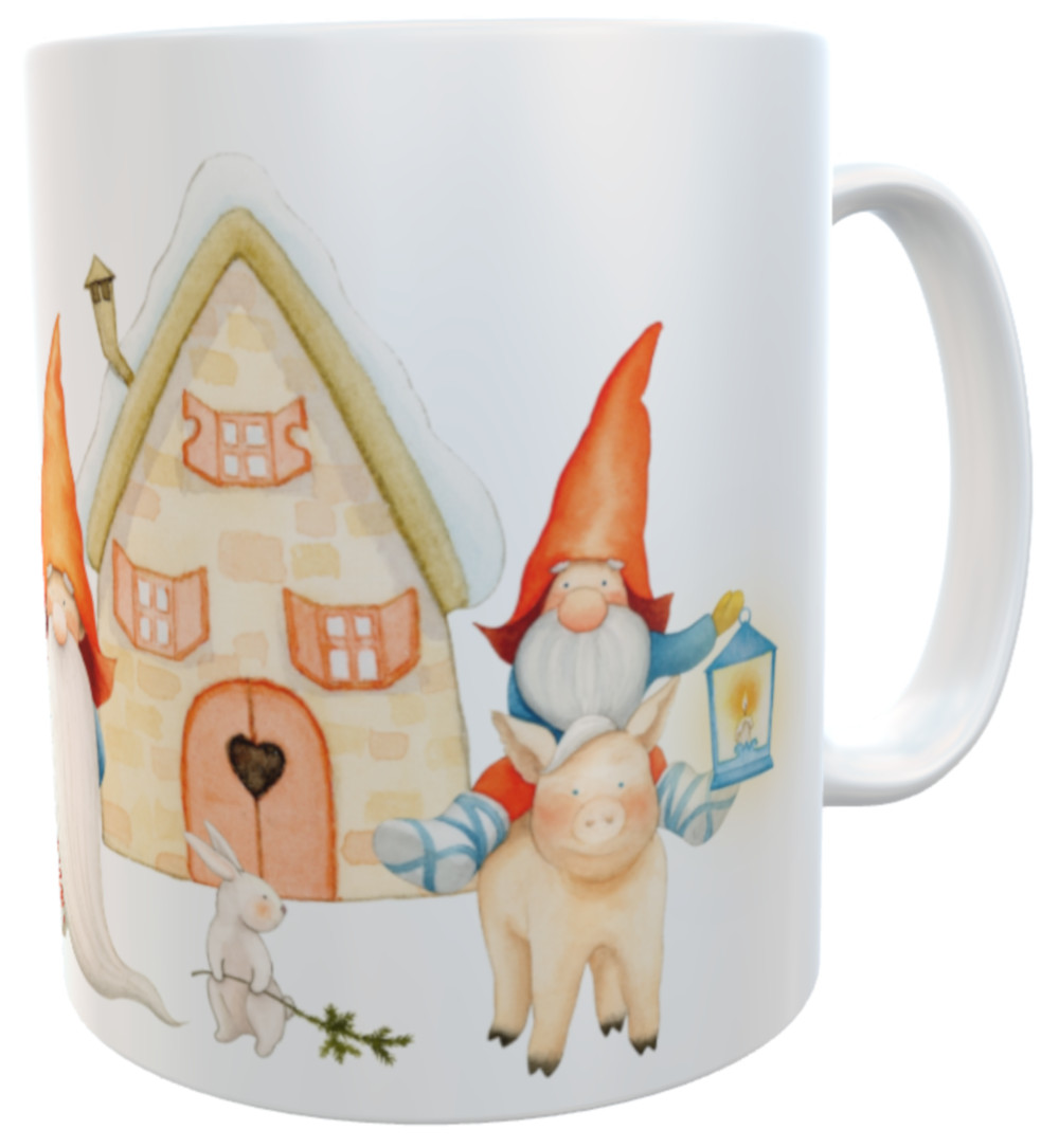 Tasse Gnome Santa Claus Becher Winter Wonderland
