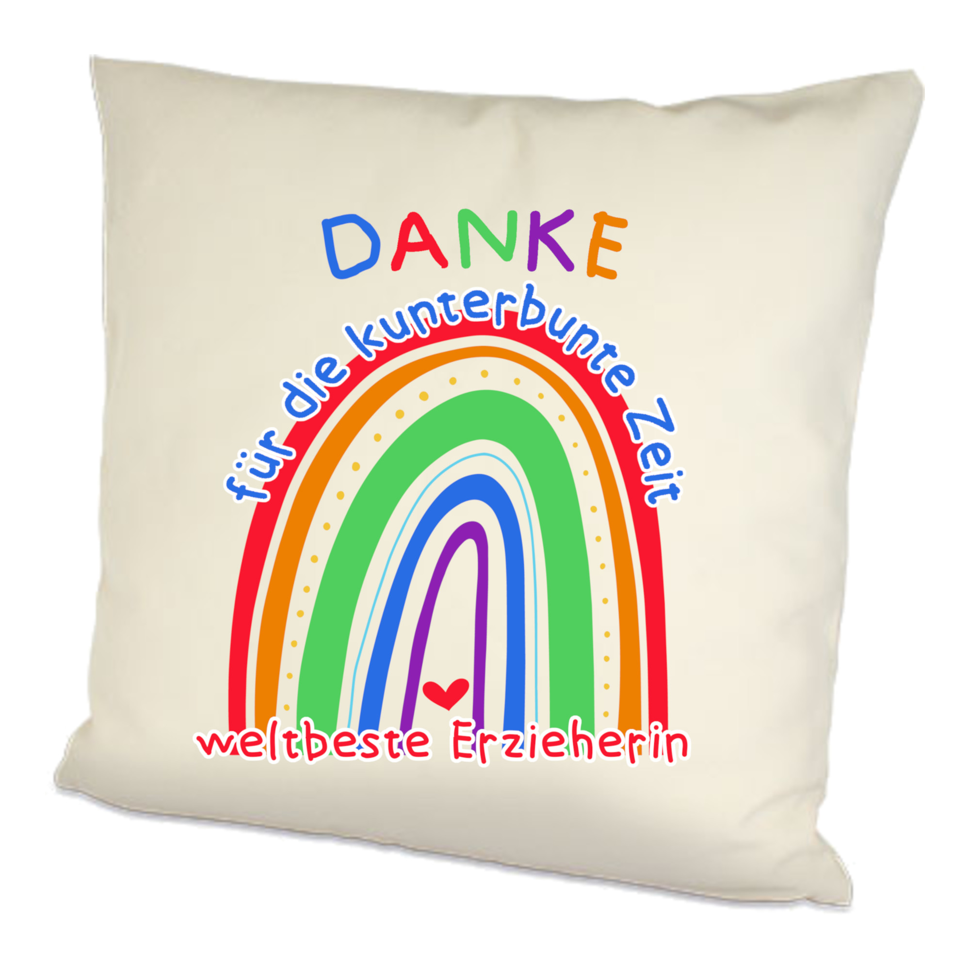 Leinenkissen Erzieherin danke
