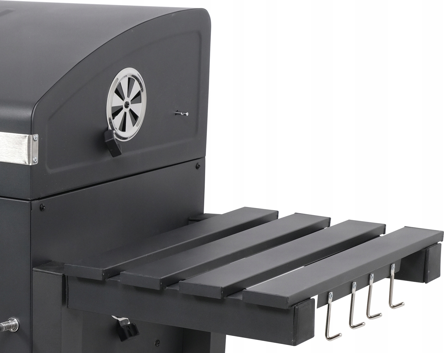 DUŻY GRILL WĘGLOWY XXL REGULOWANY ŻELIWNY RUSZT 78x42,5mm 3 PÓŁKI LUND Materiał stal