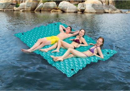 Intex Giant Inflatable Floating Water Mat Relaxing Platform Pad for Pools and Lakes