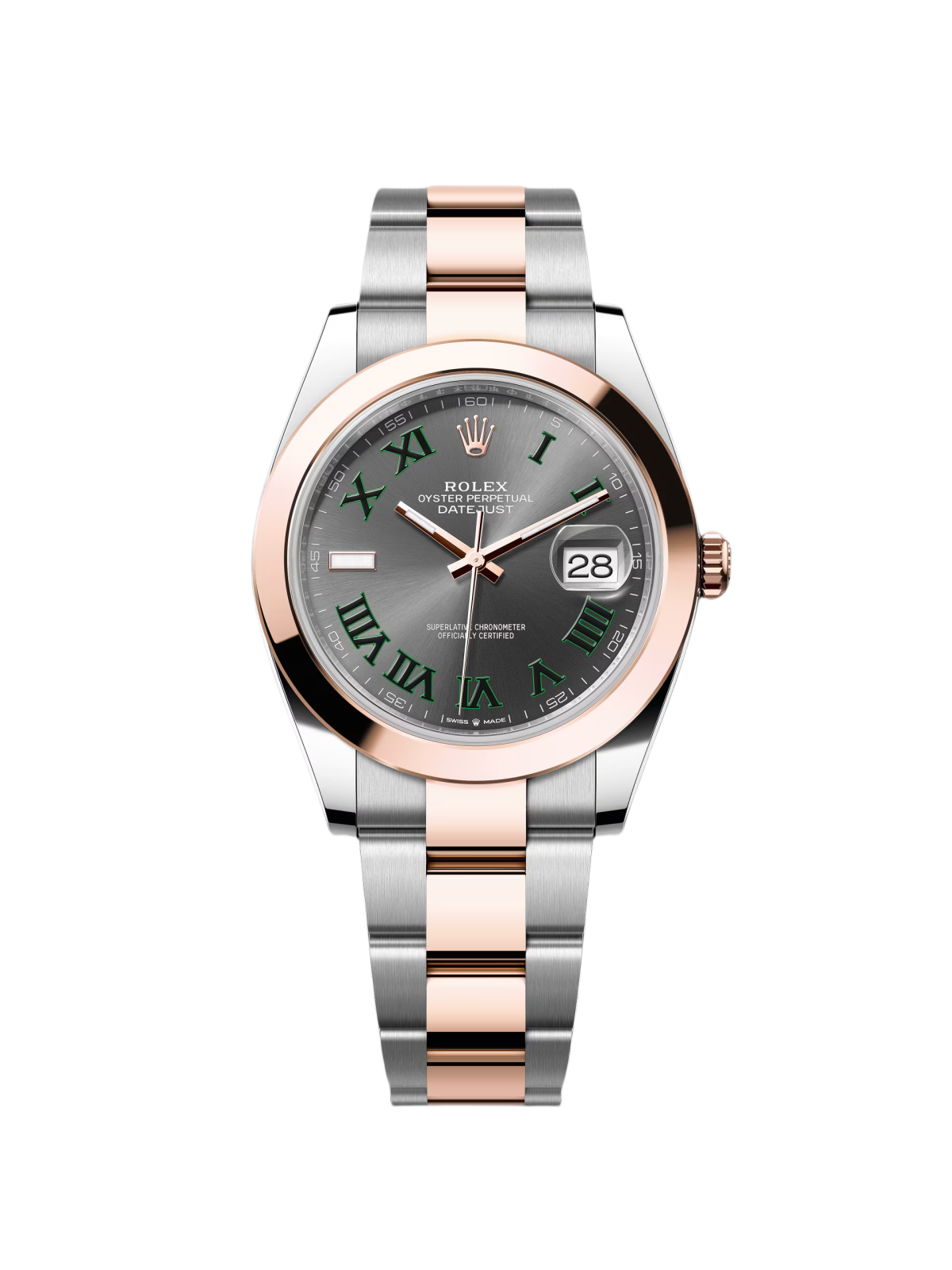 Rolex Datejust 41 mm 126301 Sundust Slate Zifferblatt mit römischen Ziffern, Oyster-Armband