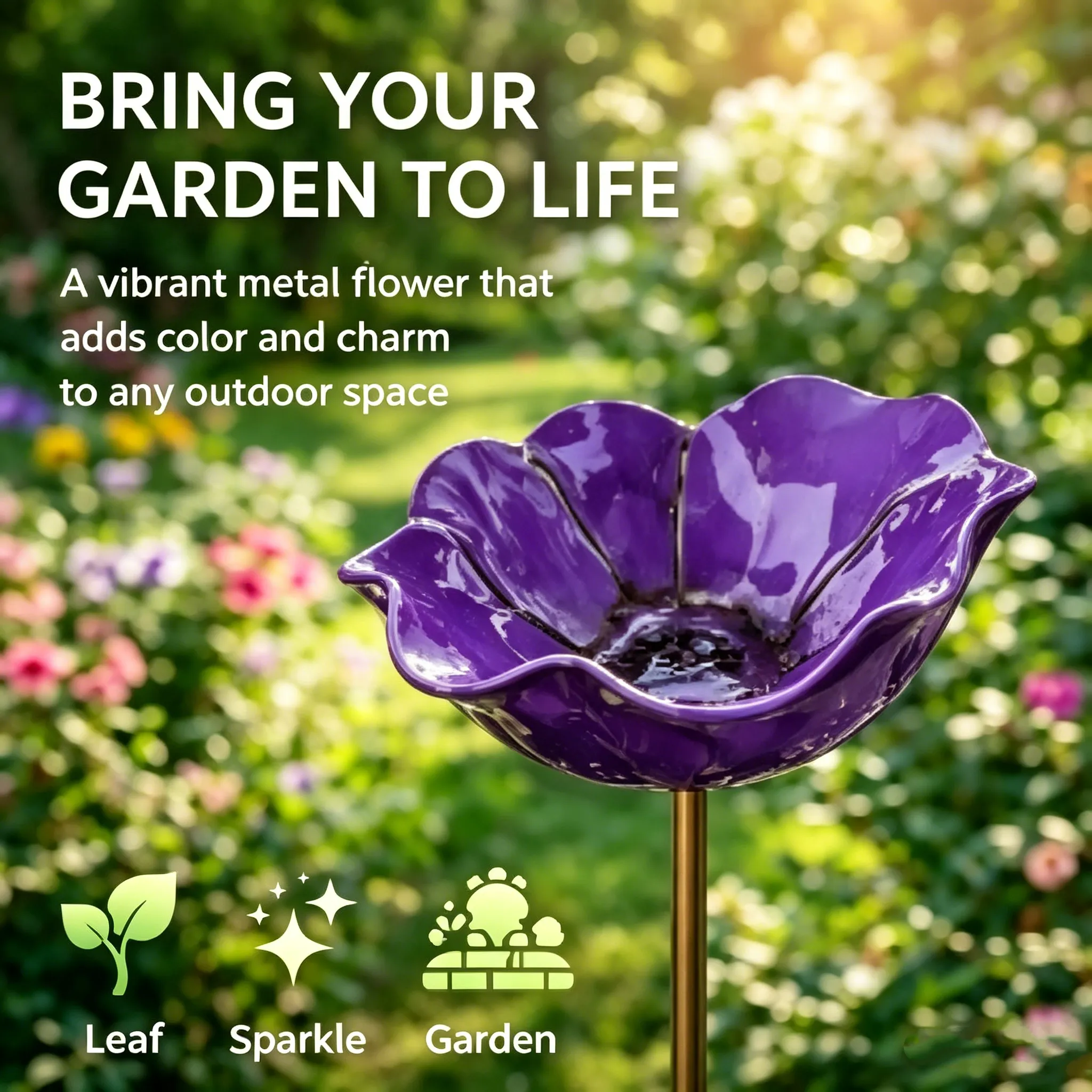 Mini Bird Bath & Pollinator Water Station   Attract Birds & Beneficial Insects