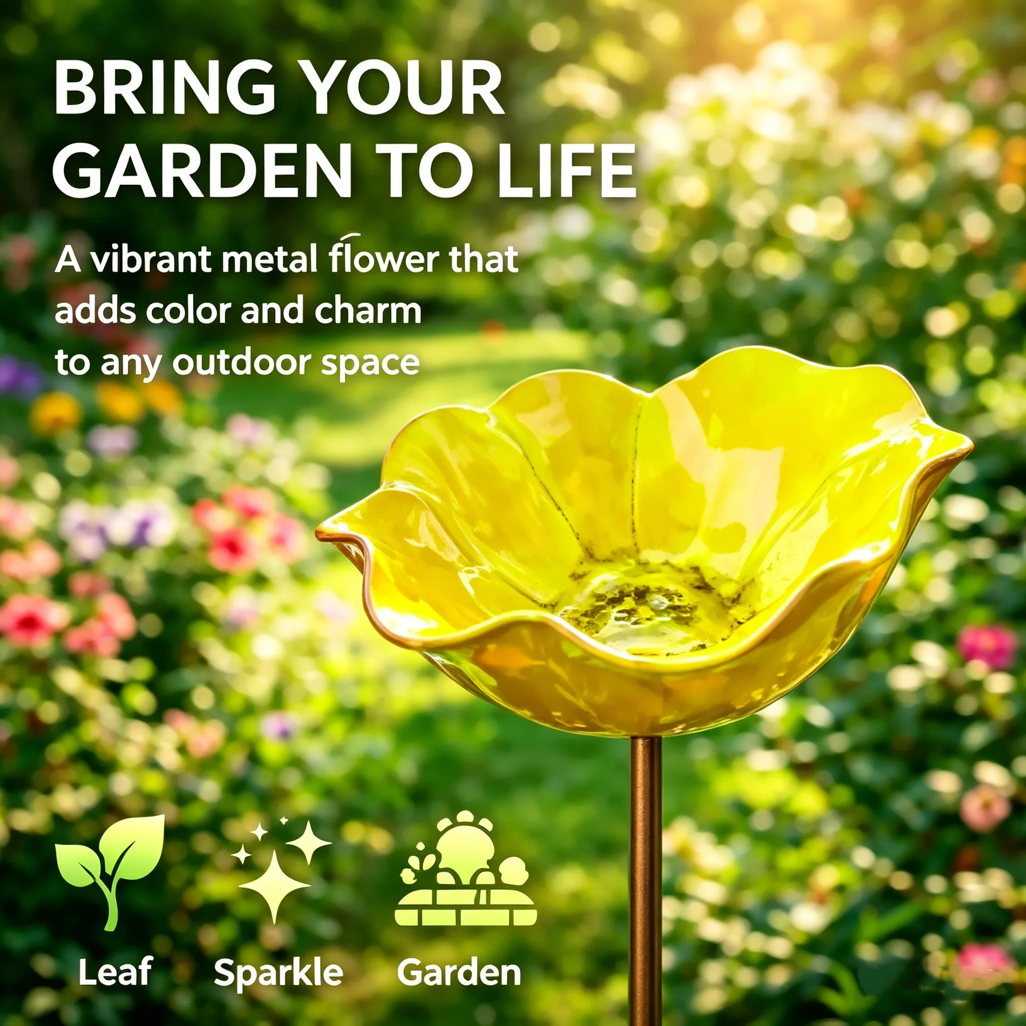 Mini Bird Bath & Pollinator Water Station   Attract Birds & Beneficial Insects