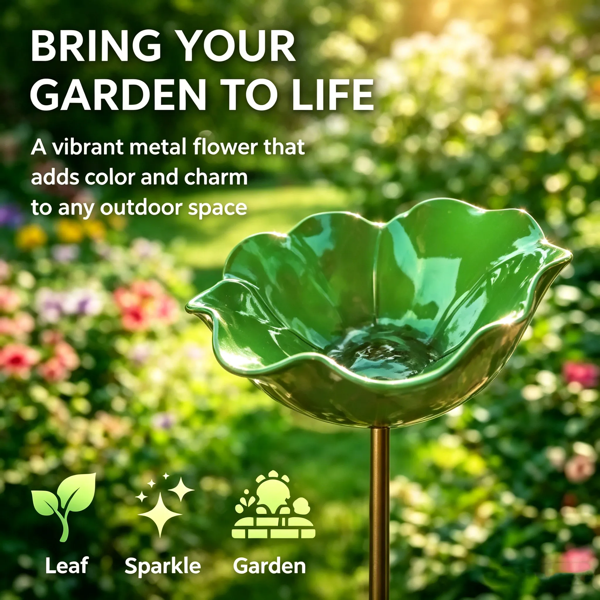 Mini Bird Bath & Pollinator Water Station   Attract Birds & Beneficial Insects
