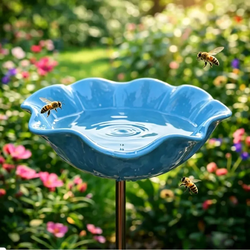 Mini Bird Bath & Pollinator Water Station   Attract Birds & Beneficial Insects