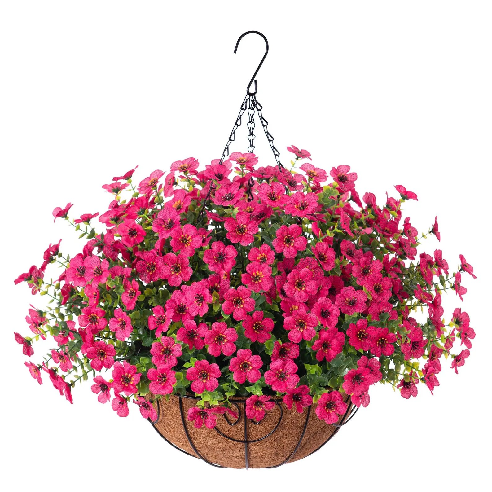 Last Day Promotion!  Simulated Hanging Flower Basket No Watering, No Wilting—Just a Picture Perfect Home Every Single Day.
