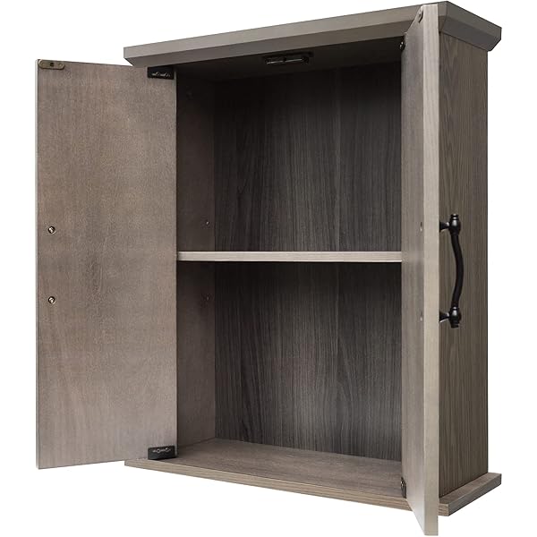 Clóset de Pared extraíble con Puertas Dobles, Color Blanco Pull Handle Wall Cabinet clóset de pared