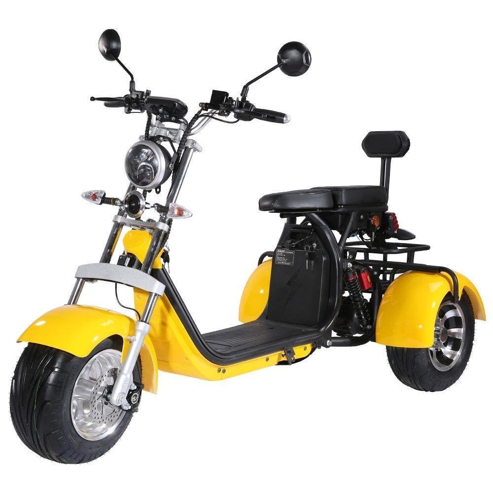Motocicleta eléctrica de la vespa eléctrica adulta de 3 ruedas con el asiento del pasajero