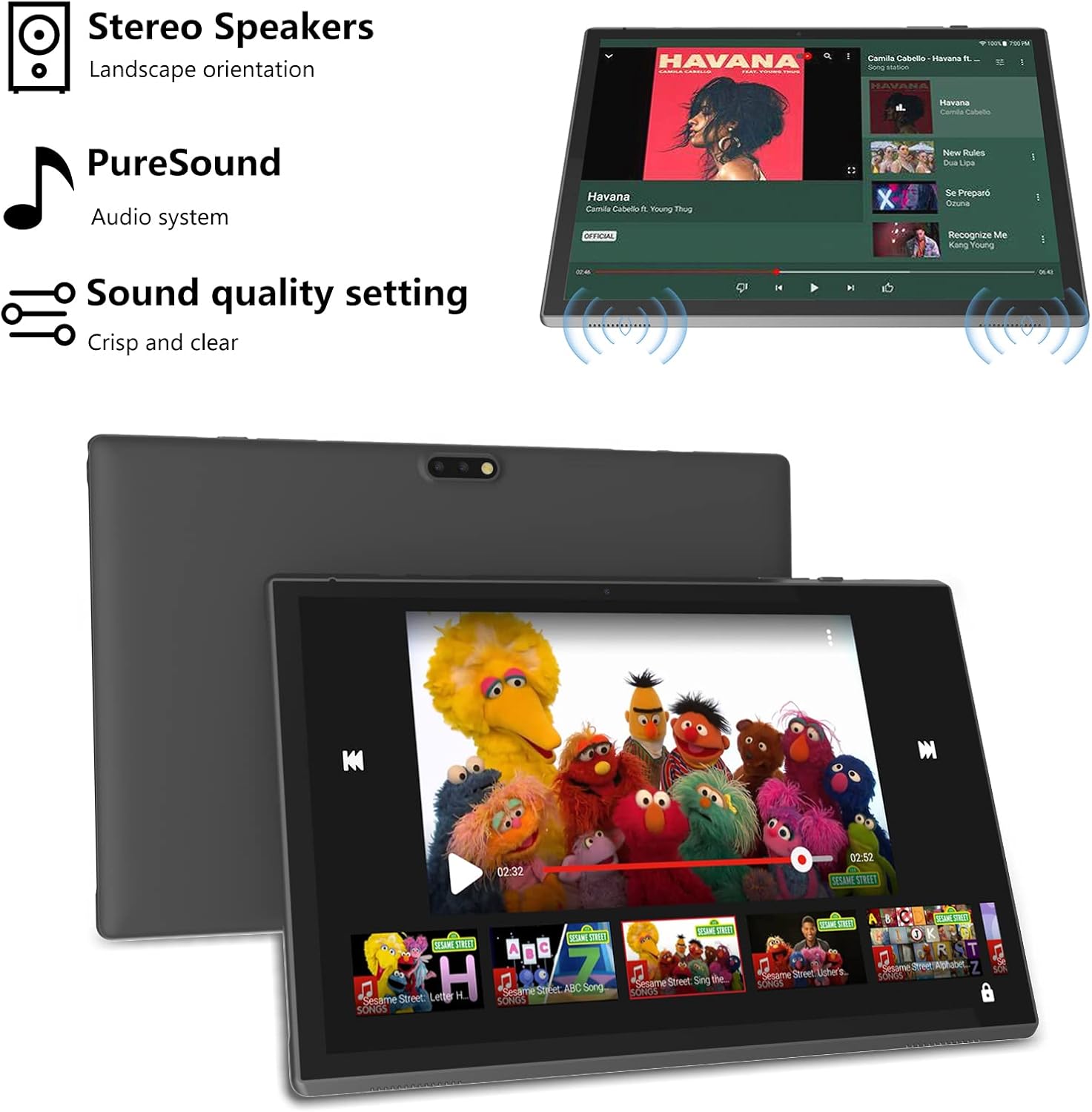 Tablet con teclado 2 en 1, Android 11, 10.1 pulgadas FHD, con teclado/mouse/funda/lápiz capacitivo/película templada, 64 GB+2 GB, Wi-Fi, cámara dual 8 MP, procesador quad core, batería 6,000 mAh, rosa