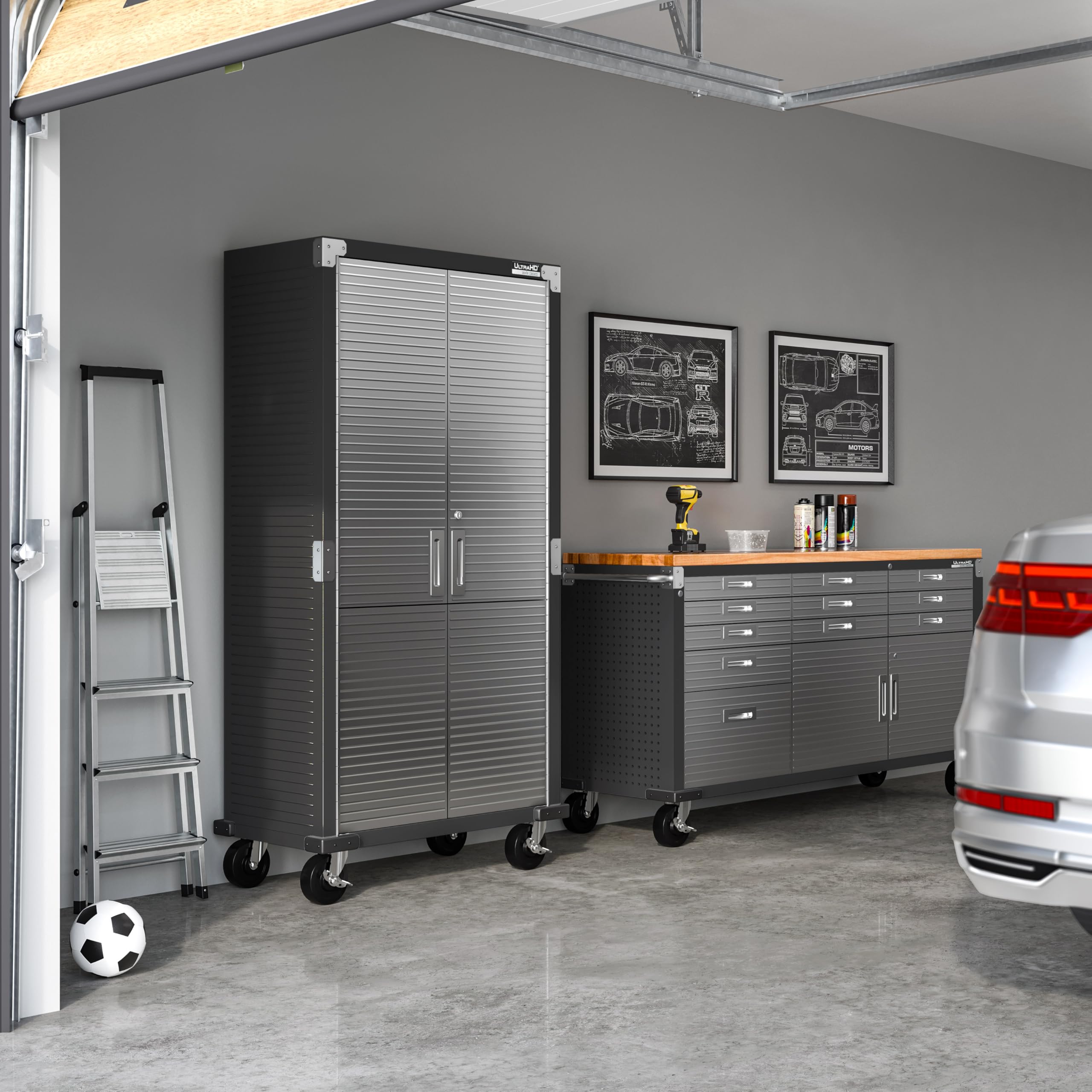 UltraHD Tall Storage Cabinet - Stainless Steel