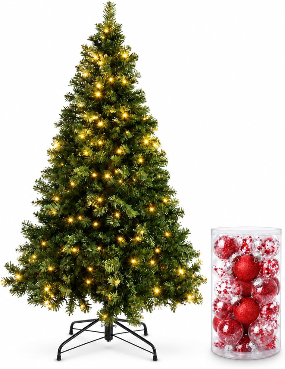 CM-TOP Árbol de Navidad con Luces Integradas 210cm