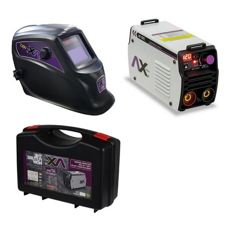 Axt-120tc Soldador Inversor 120a 110v Axtech + Careta Elect Ax Tech Electrodo Y Tig Lift 120A, 110V Con Maletin Plastico mas Careta Electronica