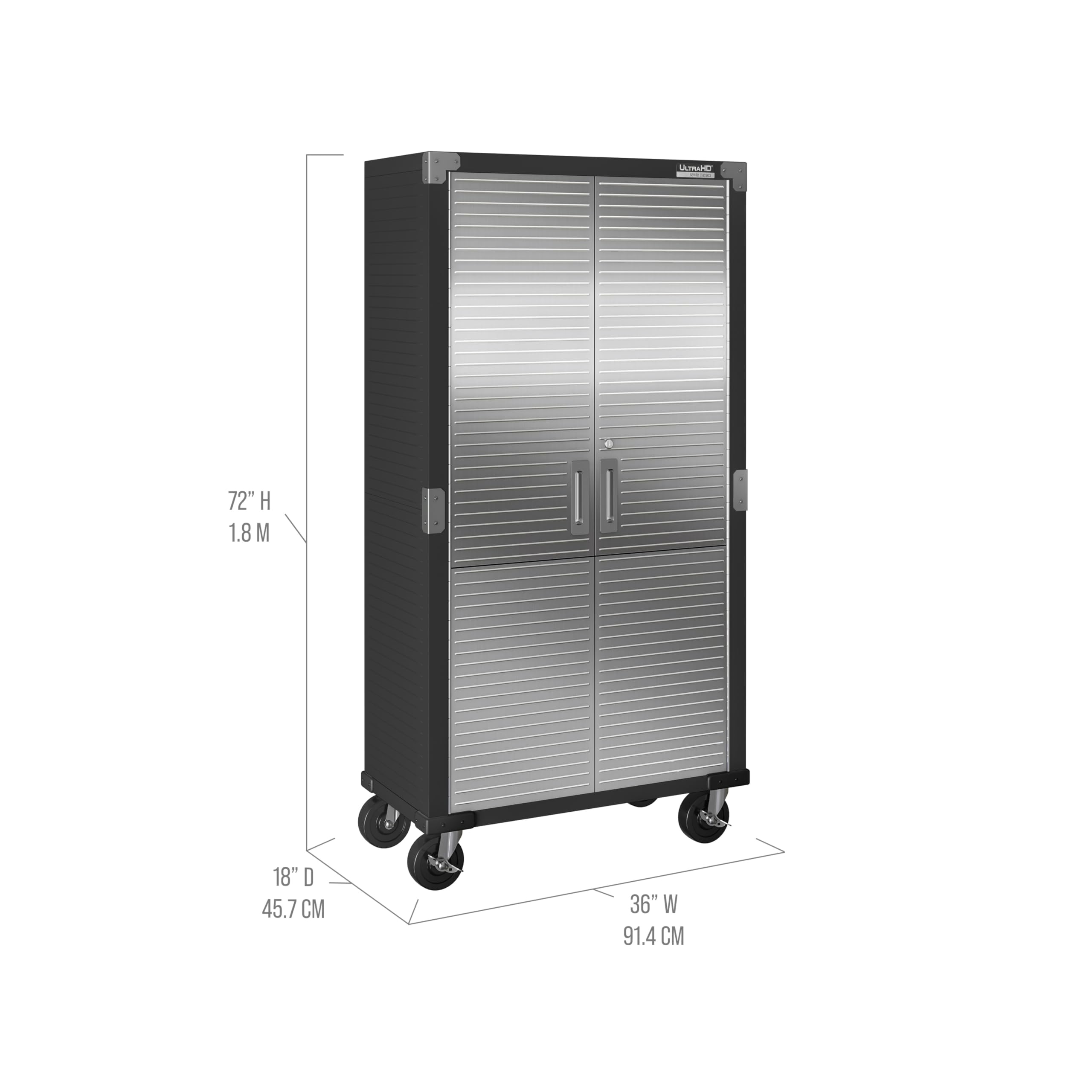 UltraHD Tall Storage Cabinet - Stainless Steel