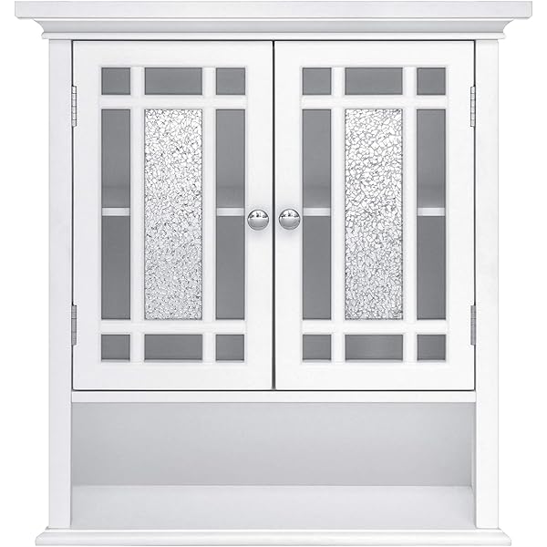 Clóset de Pared extraíble con Puertas Dobles, Color Blanco Pull Handle Wall Cabinet clóset de pared