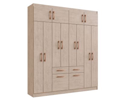 Clóset 12 puertas 2 cajones 2 zapateros 58812 arena